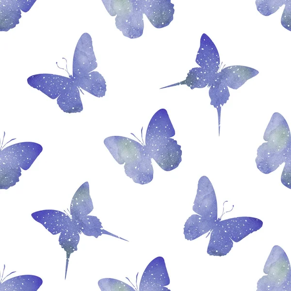 Бесшовный Рисунок Бабочками — стоковое фото
