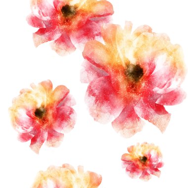 Çiçeklerle kusursuz desen