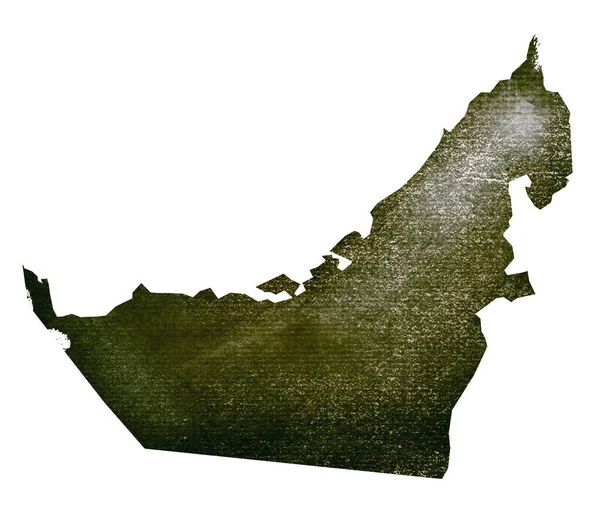 Aquarell Hintergrund Als Silhouette Vereinigte Arabische Emirate — Stockfoto