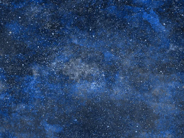 Arka planda yıldızlar olan gece gökyüzü. Suluboya