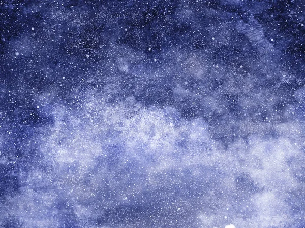 Céu Noturno Com Estrelas Como Pano Fundo Aquarela — Fotografia de Stock