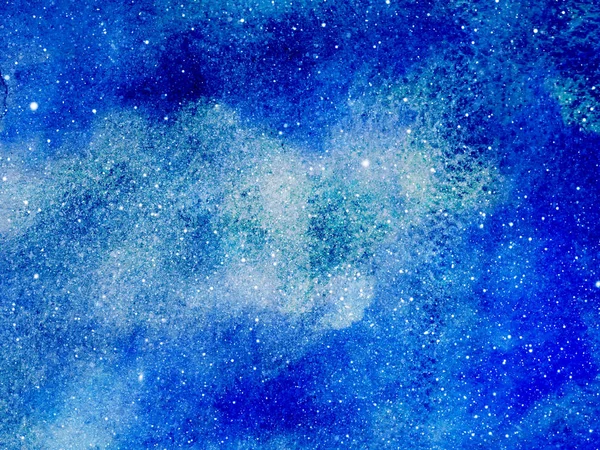 Night Sky Stars Background Watercolor — Stock Photo, Image