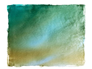 Beyaz üzerinde gökyüzü günbatımı arka planı. Suluboya