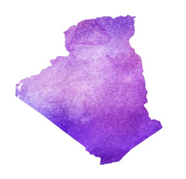 Suluboya arka planı siluet olarak. Cezayir