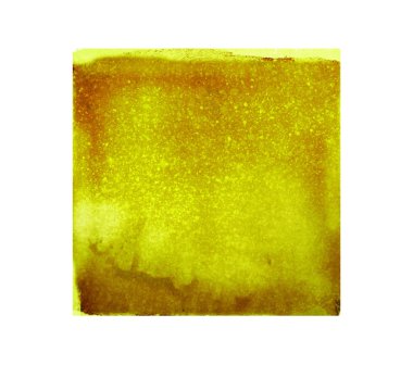 Arkaplan olarak beyaz üzerine suluboya altın kare