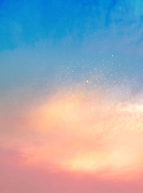 Renkli romantik gökyüzü arkaplanı