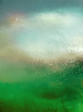 Renkli romantik gökyüzü arkaplanı