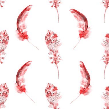 Suluboya tüylü kusursuz desen