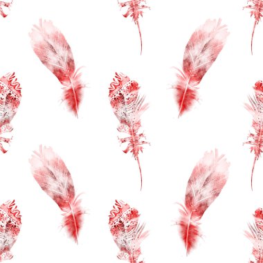 Suluboya tüylü kusursuz desen