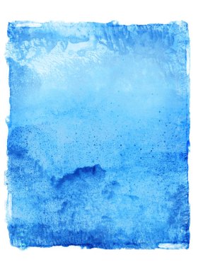 Gökyüzü izole edilmiş. Suluboya