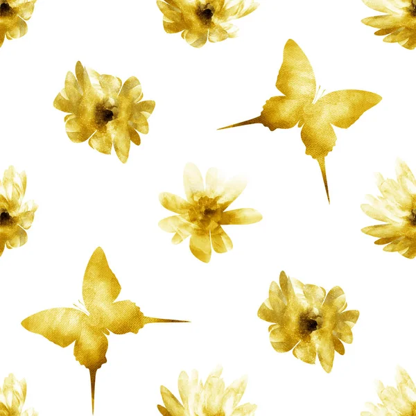 Seamless pattern with flowers — Stock Photo, Image