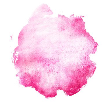 Arkaplan olarak beyaz üzerine suluboya daire