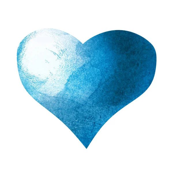 Watercolor Heart White — Stock Photo, Image