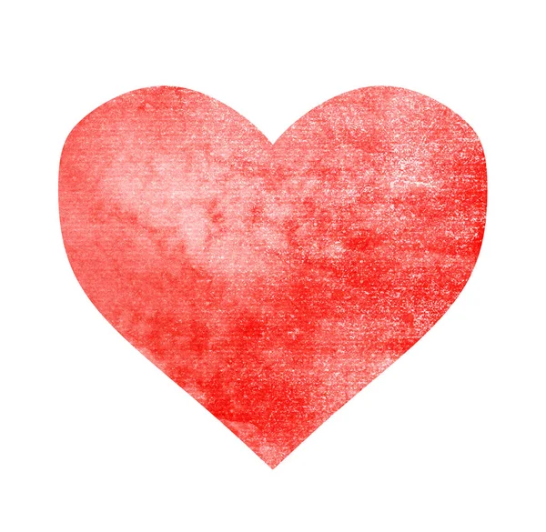 Watercolor Heart White — Stock Photo, Image