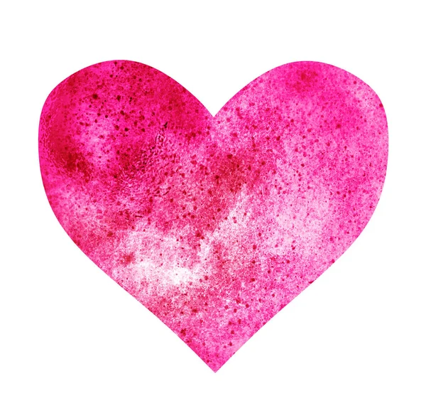 Watercolor Heart White — Stock Photo, Image