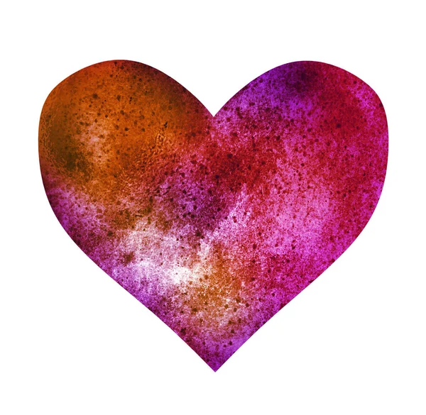 Watercolor Heart White — Stock Photo, Image