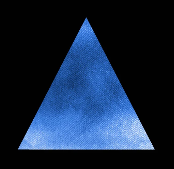 Triangle Aquarelle Sur Blanc — Photo