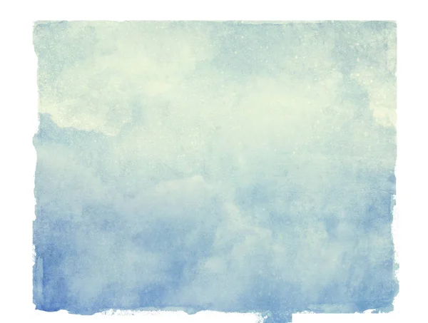 Небо Изолированный Фон Акварель — стоковое фото