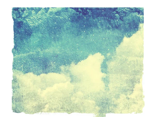 Небо Ізольоване Акварель — стокове фото