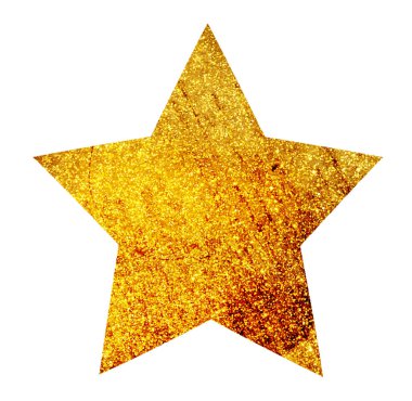 Beyaz üzerine suluboya yıldız