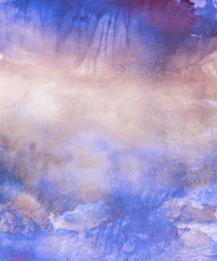 Suluboya soyut gökyüzü arkaplanı