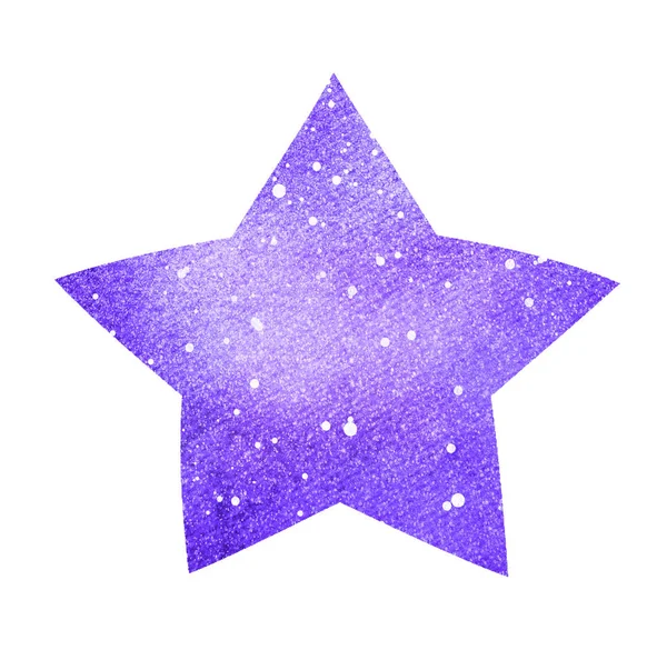 Watercolor Star White — Stock Photo, Image