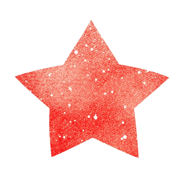 Watercolor Star White — Stock Photo, Image