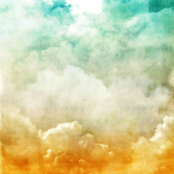 Aquarell Abstrakt Himmel Hintergrund — Stockfoto
