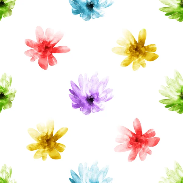Płynny wzór z kwiatami — Zdjęcie stockowe