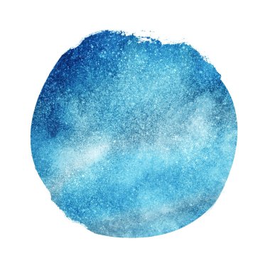 Sim efektli suluboya çember