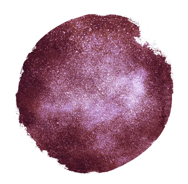 Círculo Aquarela Com Efeito Glitter — Fotografia de Stock
