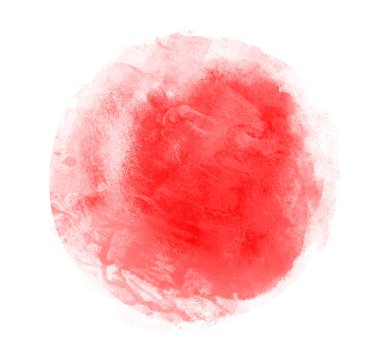 Arkaplan olarak beyaz üzerine suluboya daire