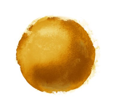 Arkaplan olarak beyaz üzerine suluboya daire