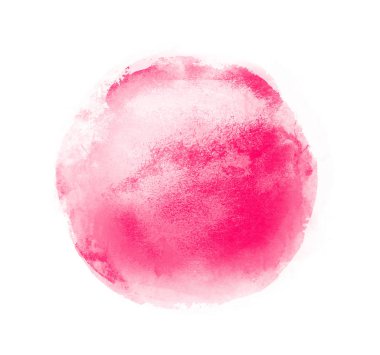 Arkaplan olarak beyaz üzerine suluboya daire