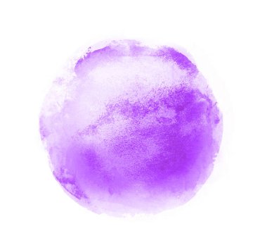 Arkaplan olarak beyaz üzerine suluboya daire