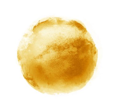 Arkaplan olarak beyaz üzerine suluboya daire