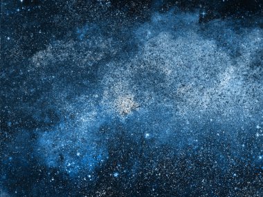 Arkaplanda yıldızlar olan gece göğü