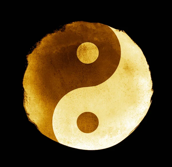 Sospiro Acquerello Yin Yang — Foto Stock