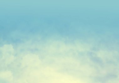 Arka planda bulutlar olan mavi gökyüzü