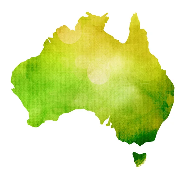 Akvarell Háttér Sziluett Ausztrália — Stock Fotó