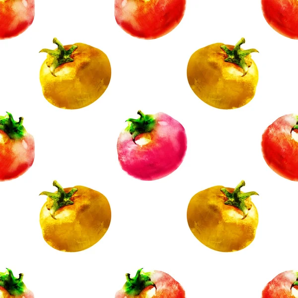 Vzor Bezešvé Rajčaty — Stock fotografie