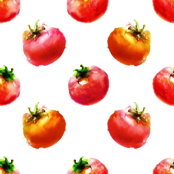 Vzor Bezešvé Rajčaty — Stock fotografie