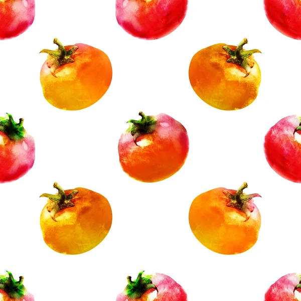 无缝模式与西红柿 — 图库照片