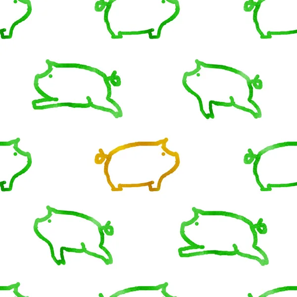 Seamless Pattern Pigs — Stock Photo, Image