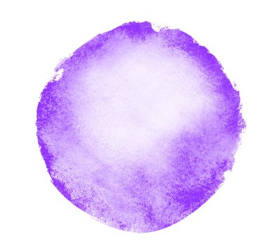 Arkaplan olarak beyaz üzerine suluboya daire