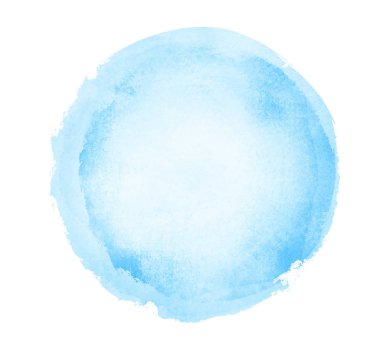 Arkaplan olarak beyaz üzerine suluboya daire