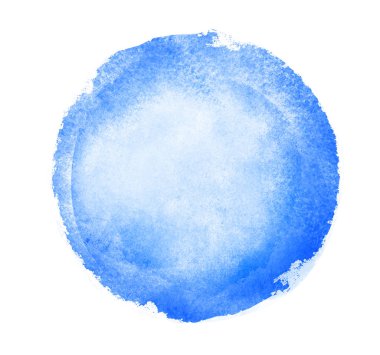 Arkaplan olarak beyaz üzerine suluboya daire