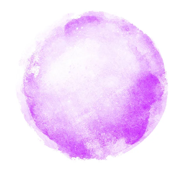 Cercle Aquarelle Sur Fond Blanc — Photo