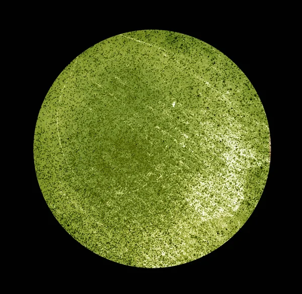 Aquarell Goldener Kreis Auf Schwarz — Stockfoto
