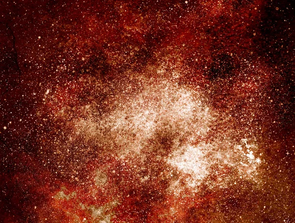 Cielo Nocturno Con Estrellas Nebulosa Acuarela — Foto de Stock